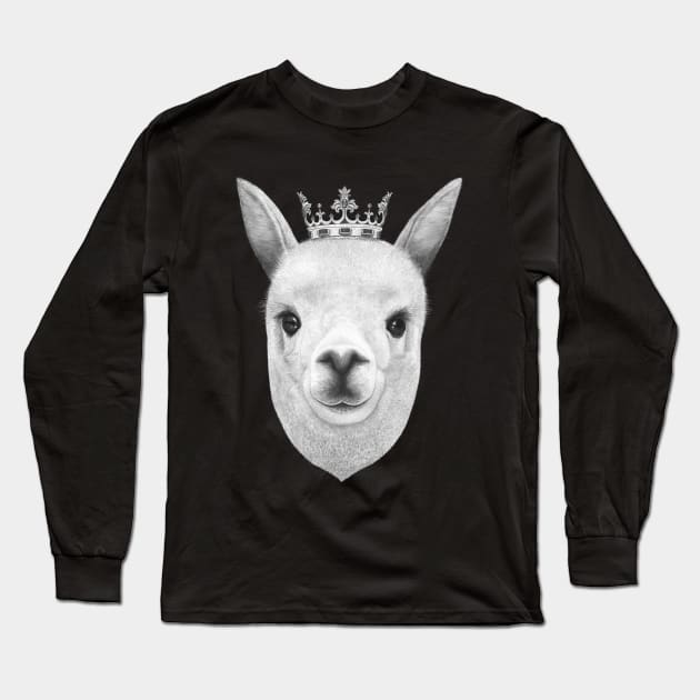 The King Lama Long Sleeve T-Shirt by kodamorkovkart